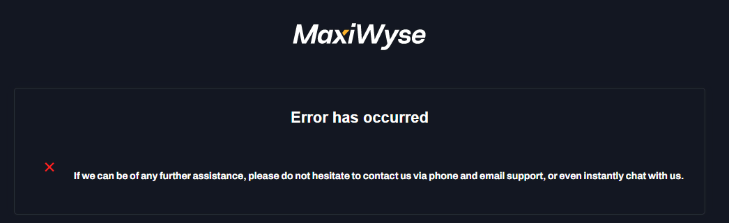 Registration error